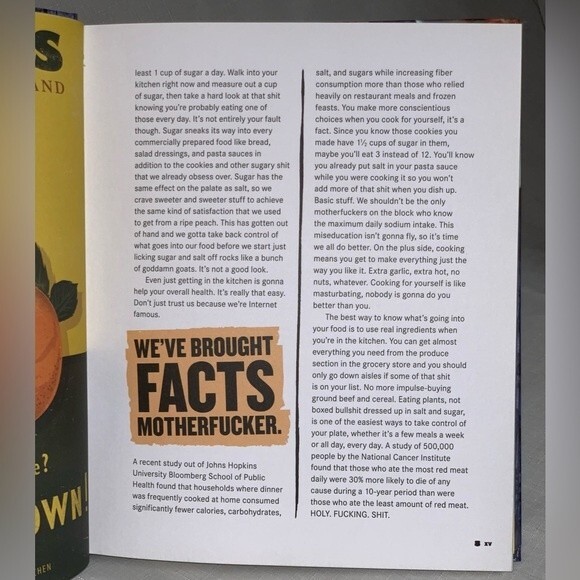 Thug Kitchen 101 Men’s Cookbook Fast as F*** Hardcover NY Times Bestseller Diet - Picture 7 of 10